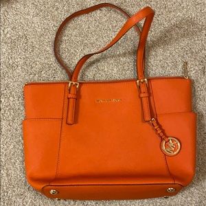 Orange Michael Kors Tote